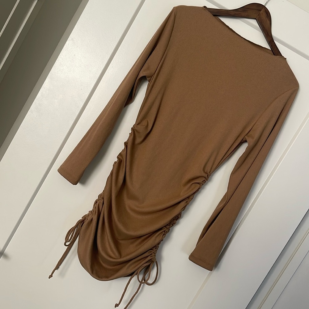 Flame + Rebel Camel mini dress